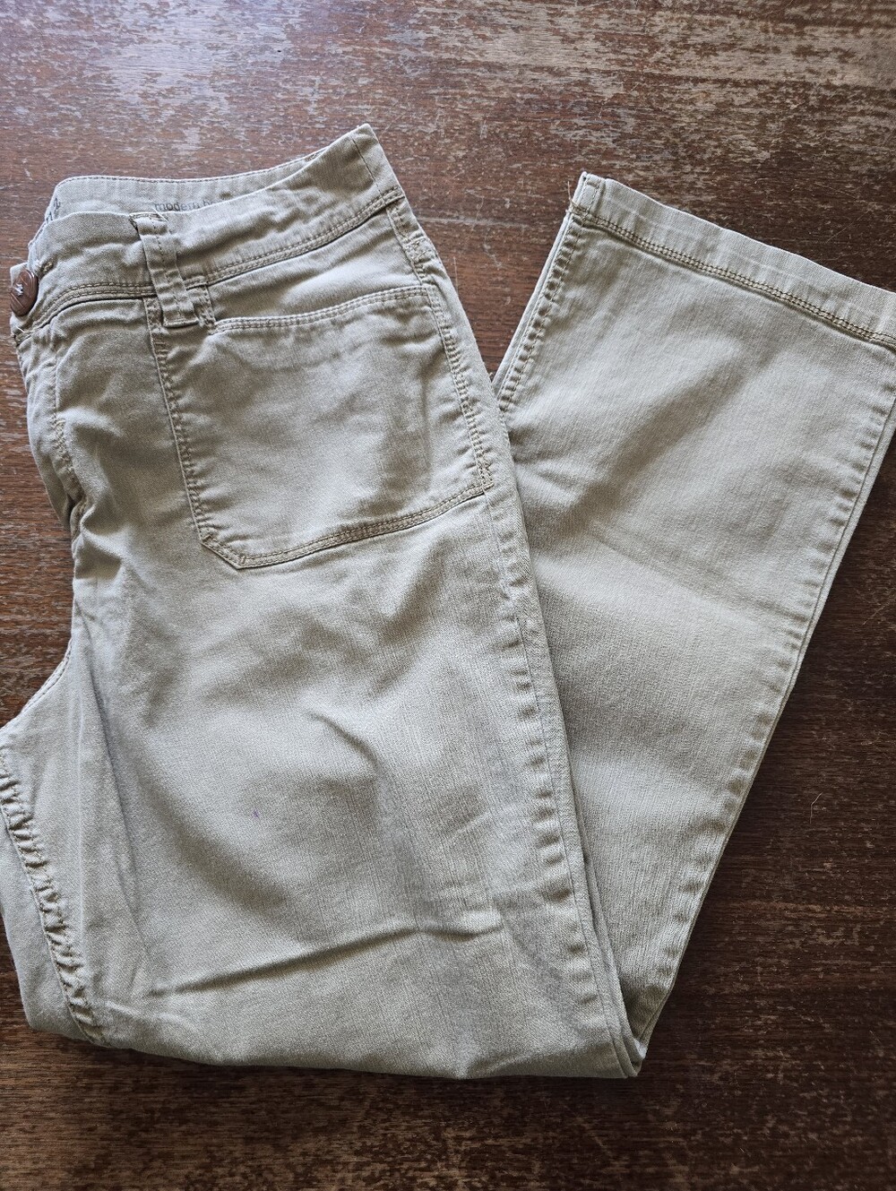 Sonoma Straight-Leg Jeans in Light Beige
